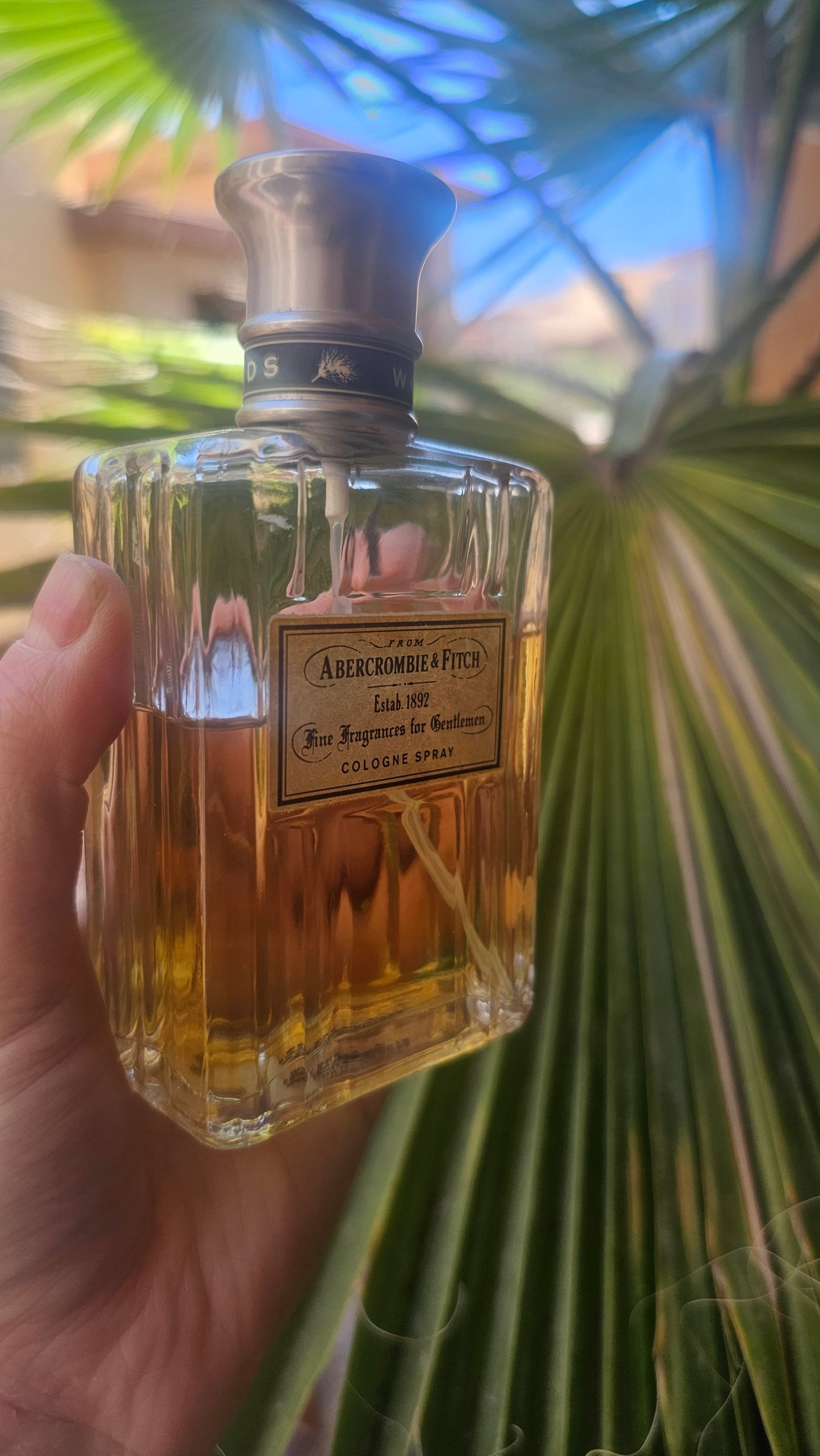 Abercrombie and Fitch perfume sample from Fragrances Authentic, front view