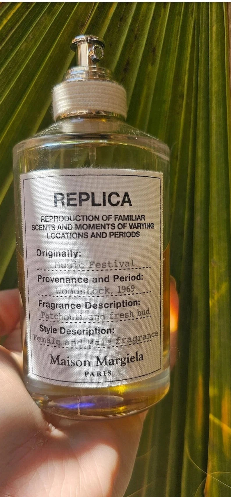 Maison Margiela Music Festival 3.4 fl oz 100 ml approx 50-60% remaining